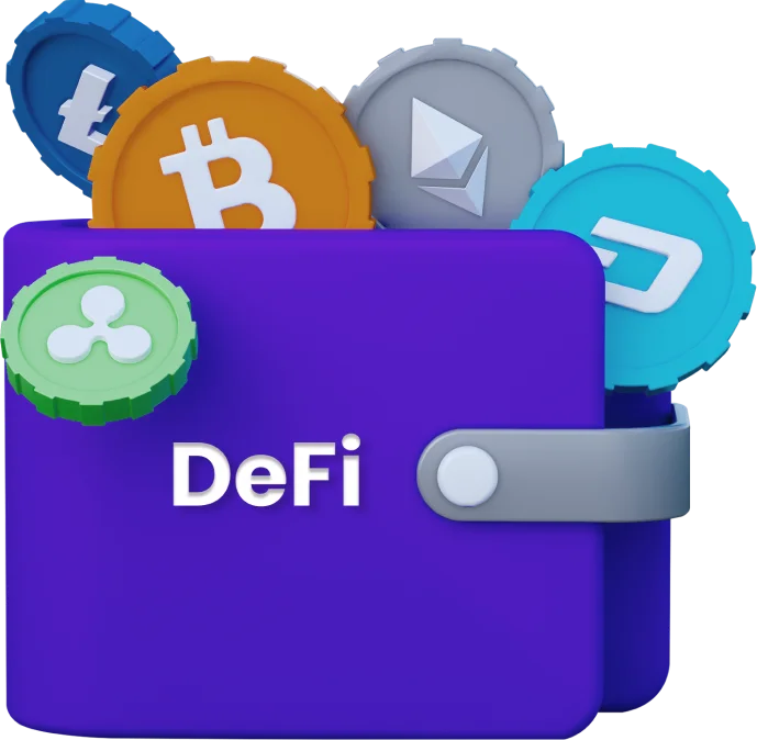Transforming Finance: Your Partner in DeFi Wallet
                        Development